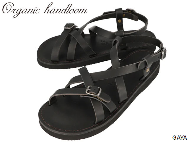 国内正規品 オーガニックハンドルーム OrganichandloomGAYA ガヤ BLACK OH001009 ブラック 黒 クロッグ サンダル スリッポン オイルレザー 本革 天然 国内生産 メイドインジャパン 日本製 メンズ レディース OH001011 OH001200 OH001208(4.0)