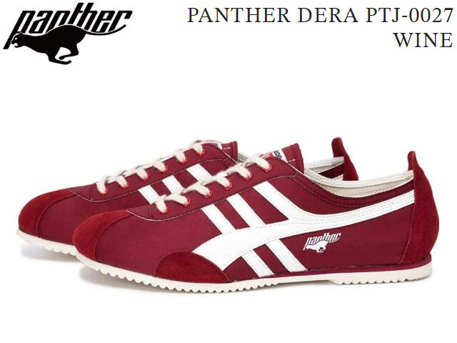 乐天商城 - 国内正規品 PANTHER DERA PTJ0027 WINE Made in Japan パンサー デラ ワイン エンジ メイド イン ジャパン スニーカー メンズ レディース ユニセックス 日本製 国産 シューズ ランニング カジュアル 靴