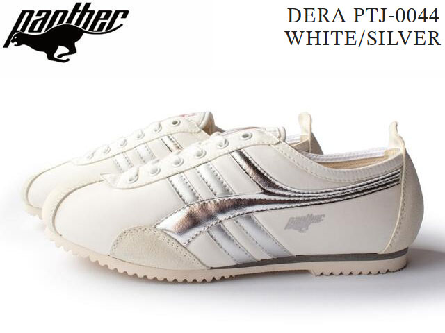 楽天SBC楽天市場店国内正規品 PANTHER DERA PTJ-0044 WHITE/SILVER Made in Japan パンサー デラ ホワイト/シルバー メイド イン ジャパン スニーカー メンズ レディース ユニセックス 日本製 国産 シューズ ランニング カジュアル 靴 ELEGANT WH/SL