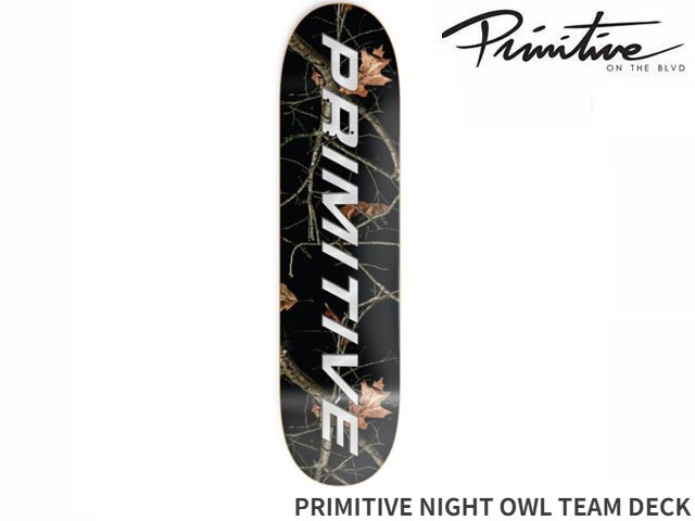樂天商城 - Primitive 国内正規品 プリミティブ PRIMITIVE NIGHT OWL TEAM DECK BLACK ナイト アウル チーム デッキ スケボー スケートボード Skateboard