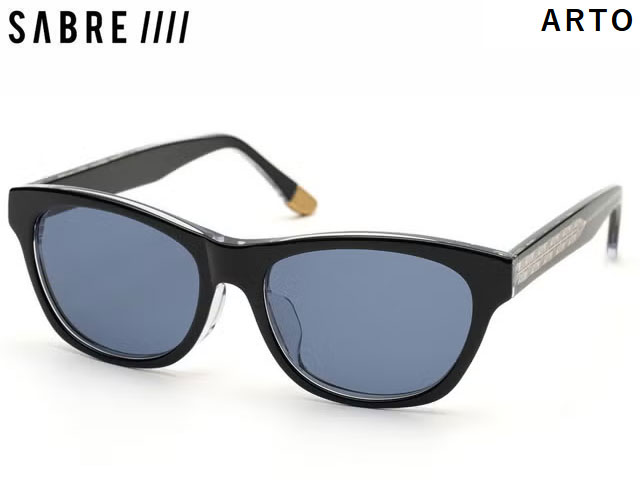 樂天商城 - 国内正規品 セイバー SABRE ARTO BLACK CLEAR/BLUE GREY アルト ブラック クリア/ブルー グレー レンズ サングラス メガネ ウェリントンフレームモデル SS26110