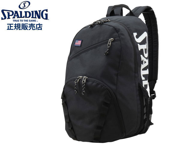 国内正規品 スポルディング SPALDING ハーフデイ HALF DAY ブラック 50-003BK 35L バスケットボール バックパック リュック ボールバッグ 黒 リュックサック