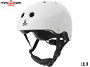 国内正規品 トリプルエイト triple eight T8 LIL 8 YOUTH HELMET リトルエイト ユース WHITE GLOSSY ホワイト グロッシー 白 自転車 スケートボード BMX ピスト ヘルメット キッズ 子供 スノーボード 頭 保護 SKATEBOARD