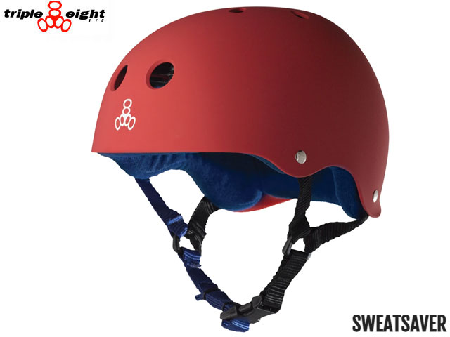 国内正規品 トリプルエイト triple eight T8 SWEATSAVER LINER HELMET スウェットセーバー UNITED RED RUBBER ユナイテッド レッド ラバー 赤 自転車 スケートボード BMX ピスト ヘルメット キッズ 子供 スノーボード 頭 保護 SKATEBOARD