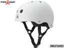 国内正規品 トリプルエイト triple eight T8 SWEATSAVER LINER HELMET スウェットセーバー WHITE RUBBER ホワイト ラバー 白 自転車 スケートボード BMX ピスト ヘルメット キッズ 子供 スノーボード 頭 保護 SKATEBOARD その1