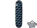 国内正規品 THANK YOU SKATEBOARDS サンキュー スケートボード THANK YOU RETRO DECK NAVY スケボー デッキ スケートボード デッキ Skateboard