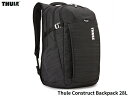 国内正規品 スーリー Thule Construct Backpack 28L コンストラクト バックパック ブラック 黒 リュックサック デイパック 旅行 キャリーハンドル アウトドア ストリート キャンプ メンズ レディース ザック 自転車 リュック 通勤 通学 YKKジッパー CONBP216-28L-Black