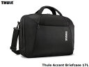 国内正規品 スーリー Thule Accent Briefcase 17 L アクセント ブリーフケース ブラック 黒 ショルダーバッグ 旅行 アウトドア ストリート キャンプ メンズ レディース ザック 自転車 通勤 通学 ビジネス YKKジッパー TACLB2216-17L-Black(4)