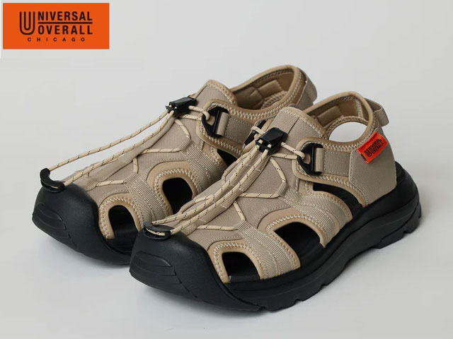 国内正規品 UNIVERSAL OVERALL ユニバーサル オーバーオール UO32 BEIGE ベージュ サンダル シューズ ..