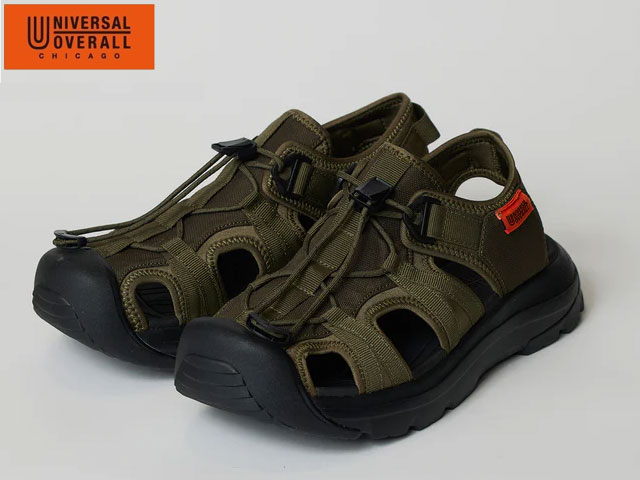 国内正規品 UNIVERSAL OVERALL ユニバーサル オーバーオール UO32 KHAKI カーキ 緑 サンダル シューズ ..
