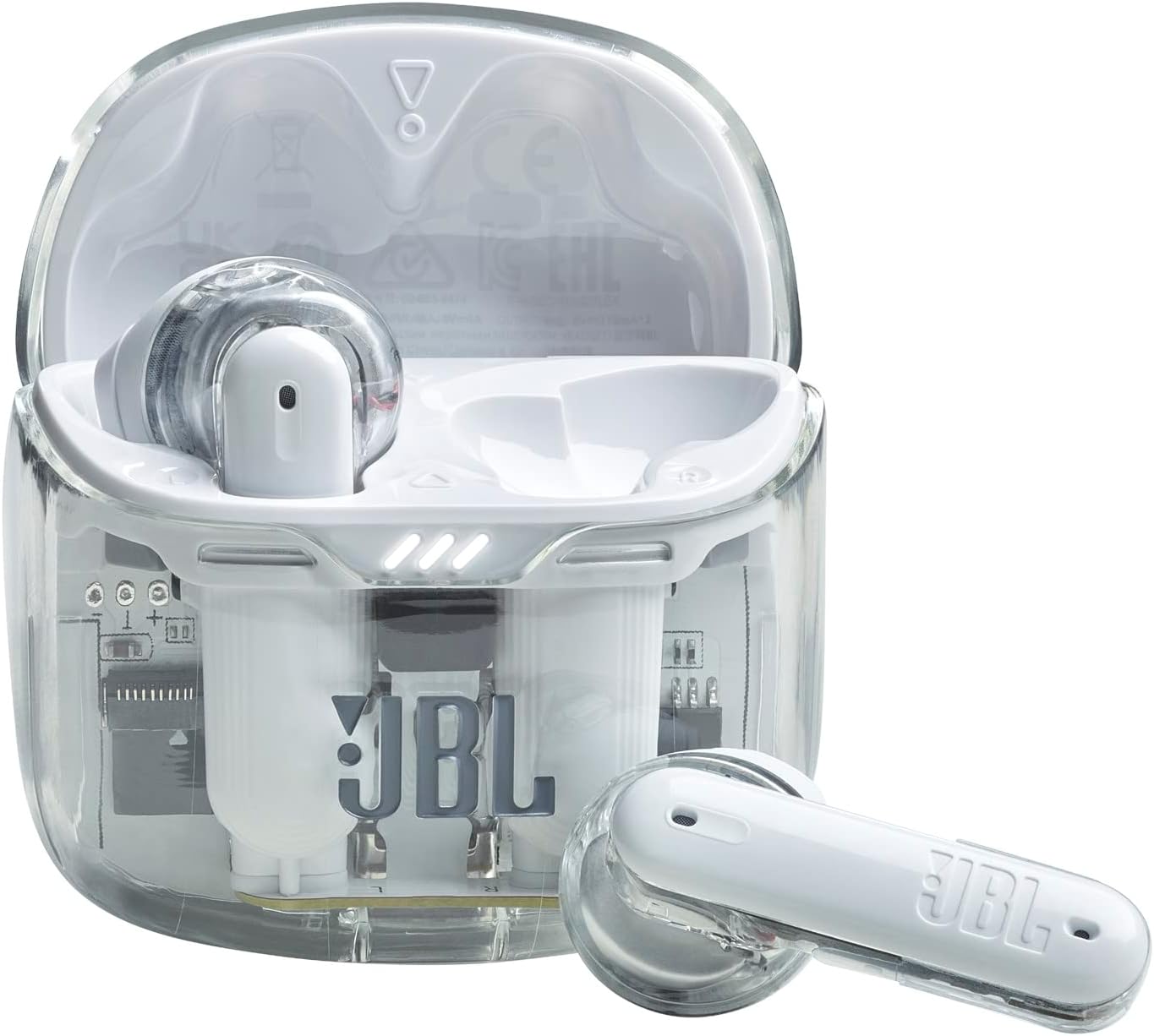 JBL TUNE FLEX GHOST ワイヤレスイヤホン bluetooth 2ウェイ装着/ノイズキャンセリング/IPX4/ホワイト/JBLTFLEXGWHT
