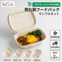 10%OFFクーポン対象品【サンプル商品：売れ筋フードパックセット】使い捨て 弁当箱 レンジ ランチボックス 使い捨て 電子レンジ 冷凍 テイクアウト 容器 おしゃれ フードパック パルプモールド バガス 使い捨て容器 紙 お弁当箱 業務用 丼 弁当容器 レンジ対応