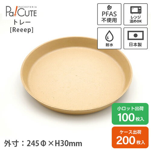 Rakuten - クーポンで10%OFF【Reeep 大皿】パルプモールド 使い捨て容器 業務用 テイクアウト 容器 大皿 お皿 おしゃれ エコ 紙容器 カフェ イベント フェス パルプ 冷凍 電子レンジ レンジ対応 レンジ 耐水 PFAS不使用 日本製