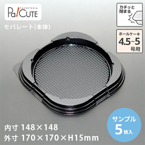 【サンプル商品：ケーキBOX NO.11本体（エア抜き）】ケーキ容器 業務用 デザート容器 テイクアウト 使い捨て容器 プラスチック容器 洋菓子 スイーツ容器 トレー パック 日本製 おしゃれ