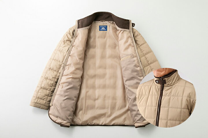 URBAN EXPRESS ブロックキルト中綿ジャケット ブラック ベージュ アーバンエクスプレス 秋 冬 秋物 冬物 M L LL シニアファッション メンズ 紳士 誕生日プレゼント 男性 父 祖父 ギフト 暖か あったか 防寒 対策 防寒着 おしゃれ父の日ギフト/敬老の日 ギフト sbn-10015957 SBN21 サンプル画像3