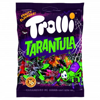 Trolli(トローリ) タランチュラ 100g×12個セット 【グミキャンディ】 ユニークな蜘蛛の形 フルーツ味 オレンジ アップル ブラックベリー お菓子 業務用 大量 スペイン製