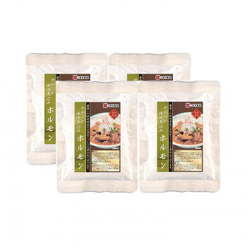 こまち食品 やわらか味噌煮込みホルモン 200g×4袋セット 【国産豚ホルモン】 たっぷり肉 ボリューム満..