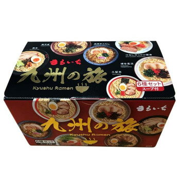 まるいち 九州の旅ラーメン 6食詰め合わせ×18入 Z4130 【日本製】 半生麺 羽釜スープ 食べ比べセット 九州各地のご当地ラーメン ギフト お返し 内祝い