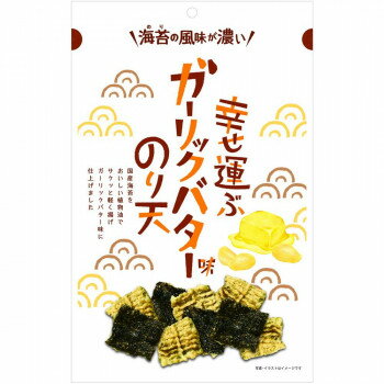 まるか食品 幸せ運ぶガーリックバター味のり天 65g(12×4) 【4個セット】 日本製 濃厚バター 香ばしいガーリック おつまみ おやつ お返し(4.0)