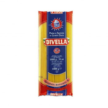 DIVELLA ディヴェッラ パスタ ♯08 スパゲッティ・リストランテ 1kg×12個 【イタリア産】 太さ1.75mm ミートソース クリームソース 業務用 レストラン仕様