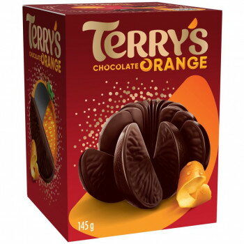TERRY'S テリーズ チョコレートオレンジ ダーク 12個入 145g 【叩いて開く ユニーク】 輸入菓子 英国ブランド フランス製 ダークチョコレート オレンジ香料