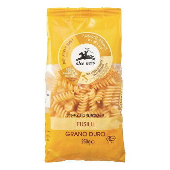 アルチェネロ 有機フジッリ 250g 20個セット C5-35 【オーガニックパスタ】 有機デュラム小麦使用 イタリア産 業務用 大容量 長期保存可能 賞味期限1080日