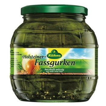 キューネ ガーキンス(バレル) 1062ml 6セット【ドイツ産 ピクルス】 サンドイッチ おつまみ お酒 ビネガー漬け きゅうり 甘さ控えめ 長期保存可能