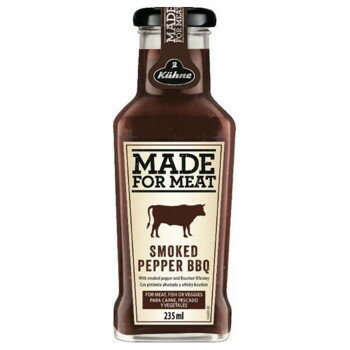 キューネ バーベキューソース スモークペッパー 235ml 8セット【ドイツ製】お肉料理 グリル ソース 南米産粗挽きこしょう バーボンウィスキー お料理に添えて