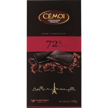 セモア 72% ダークチョコレート 100g 17セット 【フランス産】 高カカオ ビターチョコ 初めての方にも食べやすい ギフト お返し 内祝い