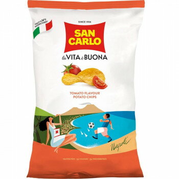 サンカルロ ポテトチップス トマト 50g 20セット【イタリア産】 トマトの旨み 酸味 おつまみ ギフト お返し お土産