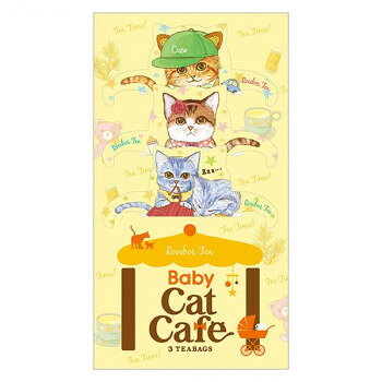 ベビーキャットカフェ ルイボスティー 3TB×12セット【ノンカフェイン 猫型ティーバッグ】 お子様 妊婦 安心 ギフト プレゼント お返し