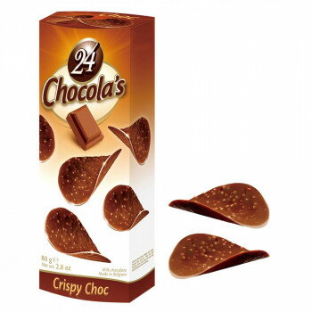 ハムレット チョコチップス 24P ミルク 12箱 【ベルギー製】 ライスパフ入り サクサク軽食感 クリスピータイプ おやつ お菓子 業務用