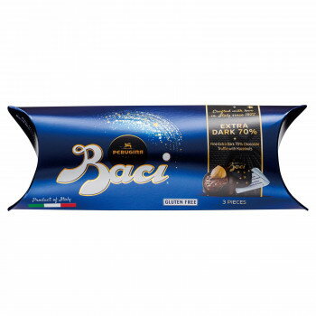 Baci エキストラダークチョコレート BOX 3P 72個入り 【70%カカオ ダーク】 ヘーゼルナッツ ジャンドゥーヤ トリュフ お返し ギフト 内祝い イタリア産
