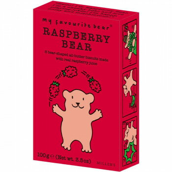 マイフェイバリットベアー ラズベリーベアー 100g 12セット【8枚入り×12】 ベアー型ビスケット ラズベ..