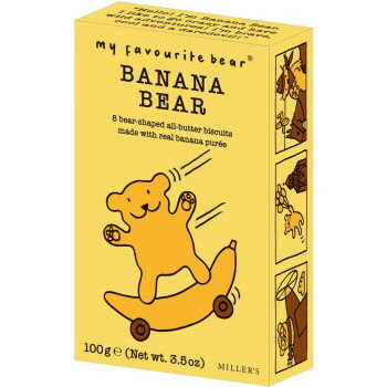 マイフェイバリットベアー バナナベアー ビスケット 100g 12セット 【米粉使用】 さっくり食感 バナナ..