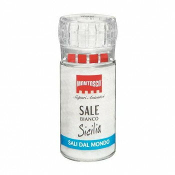 モントスコ シシリアンソルト 岩塩 90g 8個セット 【ダイヤモンドソルト】 プラスチックミル付き イタリア産 料理の輝き 077001