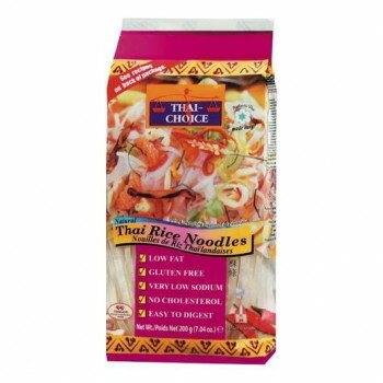 タイチョイス タイライスヌードル 200g 12個セット 太麺ビーフン タイ風焼きそば スープヌードル アジアン食材 業務用 大量入り 073045