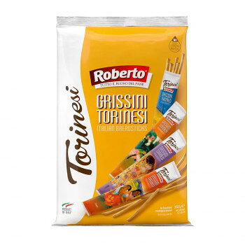 ロベルト グリッシーニ トリネージ 350g 10袋セット 【極細 スティックパン】 イタリア産 トリノ風 サクサク食感 業務用 大量 おつまみ..