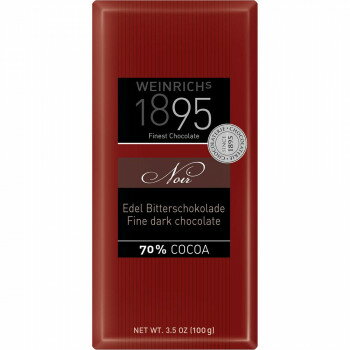 ワインリッヒ ダークチョコレート 70％カカオ 100g 120個セット【ドイツ老舗ビーン・トゥ・バー】ハイカカオ ビターチョコレート 業務用 ギフト お返し