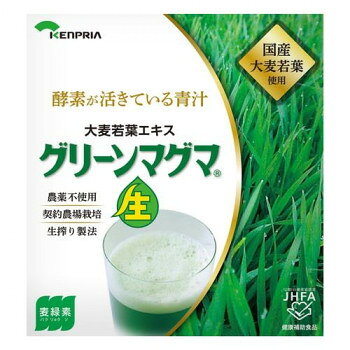農薬不使用で生絞り製法の青汁です。※一日の摂取目安量を守ってください。商品区分健康食品内容量170gサイズ個装サイズ：19×19×17cm重量個装重量：710g仕様1日の摂取目安量:6g賞味期間：製造日より1,080日生産国中国栄養成分熱量:19.0～24.3kcalたんぱく質:0.5～0.9g脂質:0～0.2g炭水化物:4.2～5.1g食塩:相当量:0.02～0.13gカリウム:120～240mgビタミンK:24～84μg原材料名称：麦類若葉加工食品大麦若葉エキス(大麦若葉(九州産)・でんぷん分解物)保存方法高温多湿・直射日光を避けて保存してください。製造（販売）者情報ケンプリア株式会社fk094igrjs