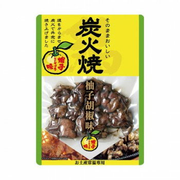 響 鶏炭火焼 柚子胡椒味 100g×50個 【日本製】 宮崎県産柚子胡椒使用 炭火焼き おつまみ おかず おやつ 焼酎 昔ながらの郷土料理 ギフト お返し 内祝い