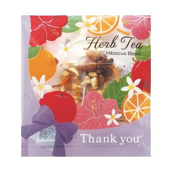 陶和 ハンナ ハーブティーバッグ ハイビスカスブレンド 20個入り 【日本製】 ギフト お返し 内祝い お礼 テトラ型 フルーティー アップル ジンジャー オレンジピール