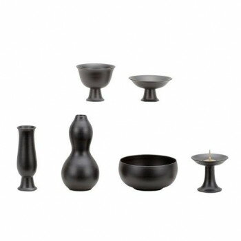 仏具 6点セット 磁器 日本製 ALTE MEISTER アルテマイスター 磁今 回 刷毛 墨 49456 前香炉 花立 火立 茶湯器 仏飯器 線香差 お供え 仏壇 法事 贈り物(3.0)