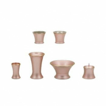仏具 カヌレ 6点セット ALTE MEISTER アルテマイスター 中 ピンク 41141 真鍮 前香炉 花立 火立 茶湯器..