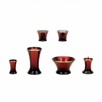 仏具 カヌレ 6点セット ALTE MEISTER アルテマイスター 大 ワイン 41209 真鍮 前香炉 花立 火立 茶湯器..