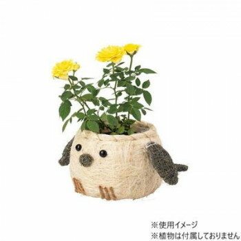 樂天商城 - アニマルポット GREEN HOUSE ひだまり シマエナガ 5588 3号 底穴なし 天然素材 プラスチック ワイヤー 観葉植物 多肉植物 室内 インテリア 鉢植え 230×220×H105mm