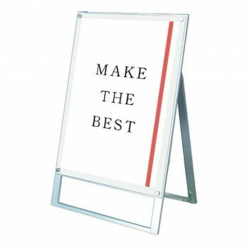 ポスタースタンド 看板 TOKISEI 常磐精工 PSSK-A1KW A1片面 ホワイト アルミ アクリル 高級感 屋内 屋外 日本製 展示用 スタンド看板