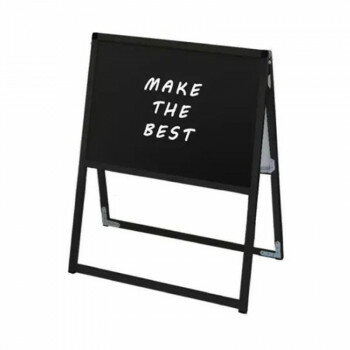 看板 スタンド 常磐精工 ブラックバリウス A2横両面 アルミ製 マーカーボード 屋外 屋内 両面使用 マグネット対応 日本製 BVASKBB-A2YR