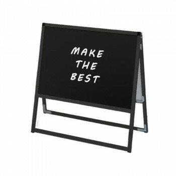 スタンド看板 常磐精工 ブラックバリウス B2横両面 アルミ製 マーカーボード 屋外 屋内 両面看板 日本製 BVASKBB-B2YR