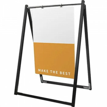 ボードスタンド看板 ブラックスイングサイン A2 420x594mm 3mm アルミ複合板 常磐精工 TOKISEI BSWSAP-A2 おしゃれ 揺れる サイン 日本製 テレワーク オフィス 店舗 キャッチ